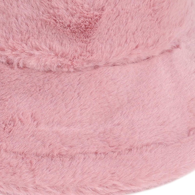 Umeepar Winter Faux Fur Fuzzy Bucket Hat Fluffy Warm Hat for Women Men - Image 2
